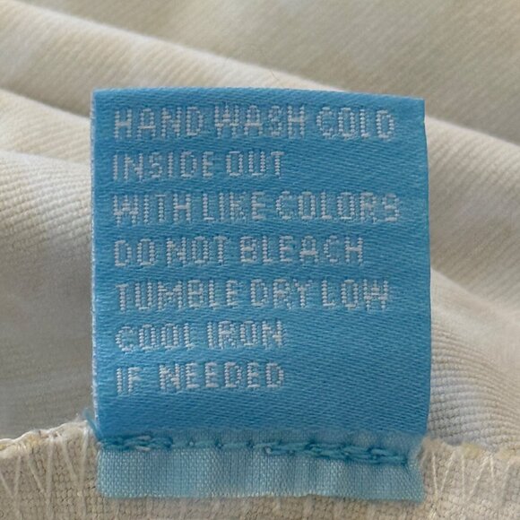 J. McLaughlin Womens Top Catalina Cloth Beige White Geometric 3/4 Sleeve Size M - Picture 8 of 8